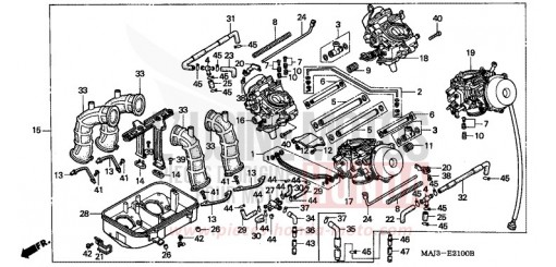 CARBURETOR ASSY. ST1100T de 1996